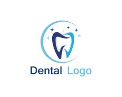 Logotipo y símbolo de atención dental. vector