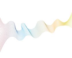 wave line graphic illustration vector