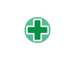 Vector de iconos de plantilla de logotipo y símbolos de hospital