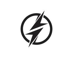 Flash thunderbolt Template vector icon illustration vector