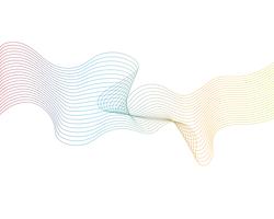 wave line graphic illustration vector