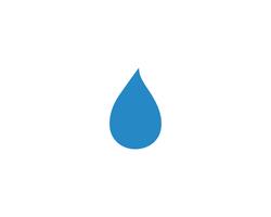 Diseño del ejemplo del vector de la plantilla del logotipo del descenso del agua