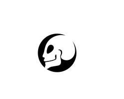 Skull head logo and symbol vectors