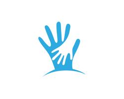 Hand care logo and symbols template icon vector