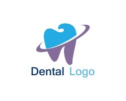 Logotipo y símbolo de atención dental. vector