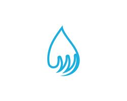 Vector de plantilla de logotipo de gota de agua