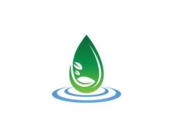 Vector de plantilla de logotipo de gota de agua