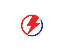 Flash thunderbolt Template vector icon illustration design