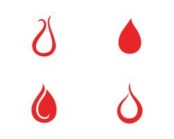 Blood vector icon logo