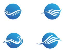 Diseño del ejemplo del vector de Logo Template del agua de la onda