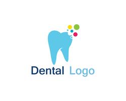 Logotipo y símbolo de atención dental. vector