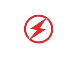 Flash thunderbolt Template vector icon illustration design