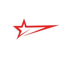 Plantilla de logo estrella vector icono ilustración