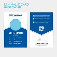 Abstract Creative ID Card Design Template vector