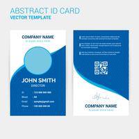 Abstract Creative ID Card Design Template vector