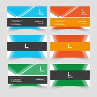 Abstract Creative Business Card Design vector