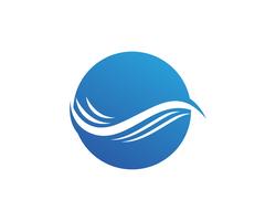 Water wave Logo Template vector illustration design