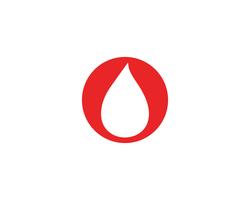 Logotipo de icono de vector de sangre