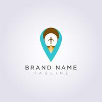Logo Design Combined letters V, planes and destination symbols for your Business or Brand vector