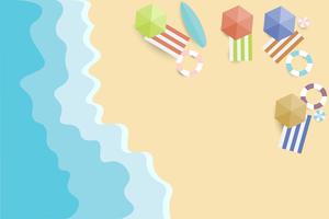 view summer beach and sea background  vector