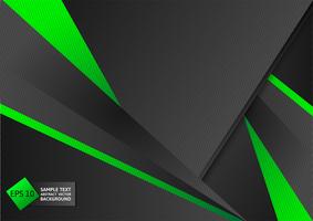 Abstract geometric green and black color background with copy space, Vector illustration