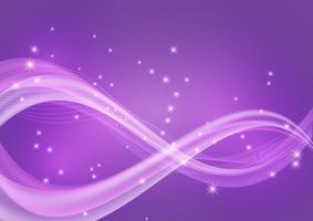 Abstract Wave Purple Color Background With Copy Space Vector Illustration