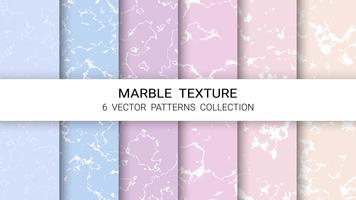 Marble Texture, Premium Set of Vector Patterns Collection, Abstract Background Template.