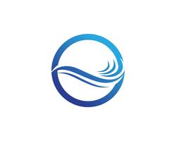 Water wave Logo Template vector illustration design