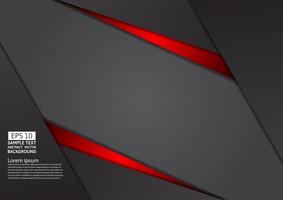 Color rojo y negro del fondo abstracto geométrico con el espacio de la copia, ilustración del vector