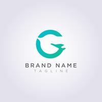 Logo Design combination of the letters G and planes for Business or Your Brand vector