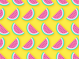 Watermelon Pop Vector Background