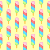 Colorful Popsicles Seamless Pattern vector