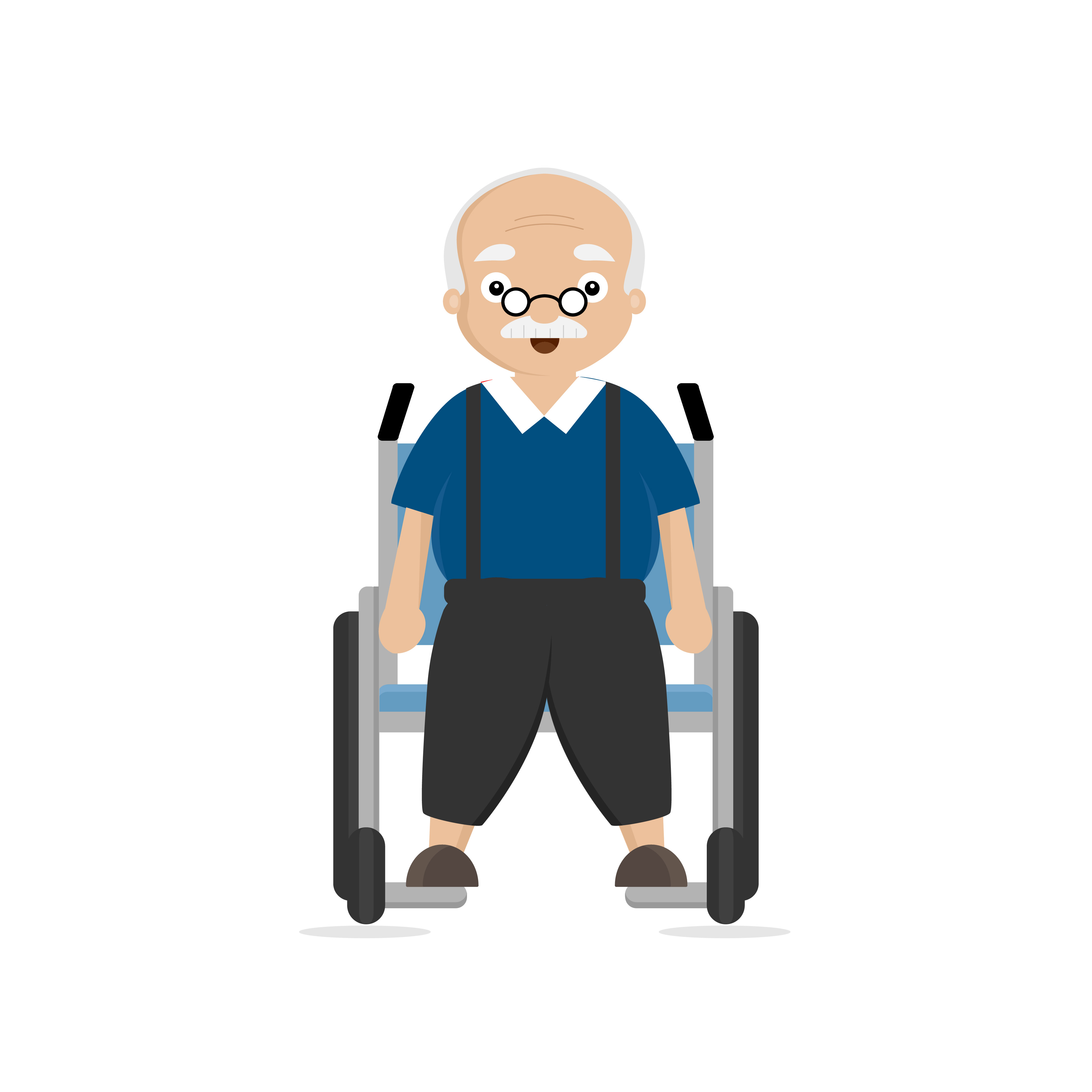 Old Man Disabled In Wheelchair Download Free Vectors Clipart