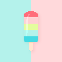 Pixel Art Popsicle Vector