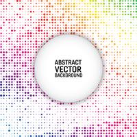 Rainbow color vector modern geometrical circle abstract background. Dotted texture template. Geometric pattern in halftone style