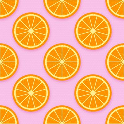 Orange Slices Background Vector