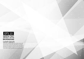 White and gray color polygon abstract vector modern design background, with copy space for your business