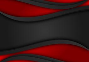 Vector de fondo geométrico de color rojo y negro. Textura abstracta con diseño de espacio de copia