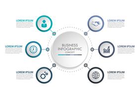 Business data visualization. timeline infographic icons designed for abstract background template vector