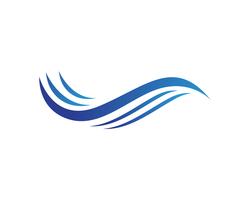 Water wave Logo Template vector illustration design