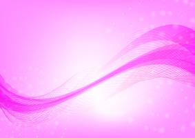 Abstract wave pink color background with copy space Vector illustration