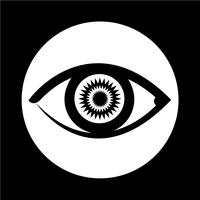 Icono de signo de ojo vector