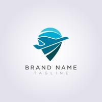 Diseño de logotipo Planos y símbolos de destino combinados para su negocio o marca vector