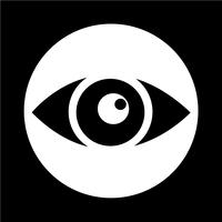 Icono de signo de ojo vector