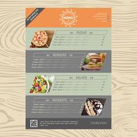 Restaurant Menu Template vector