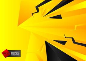 Abstract geometric black and yellow color background with copy space, Vector illustration eps10