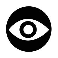 Icono de signo de ojo vector