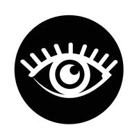 Sign of Eye icon vector