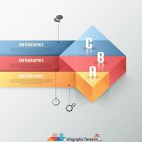 Infografía moderna opciones banner. vector