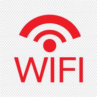 Ilustración de vector de icono de WIFI